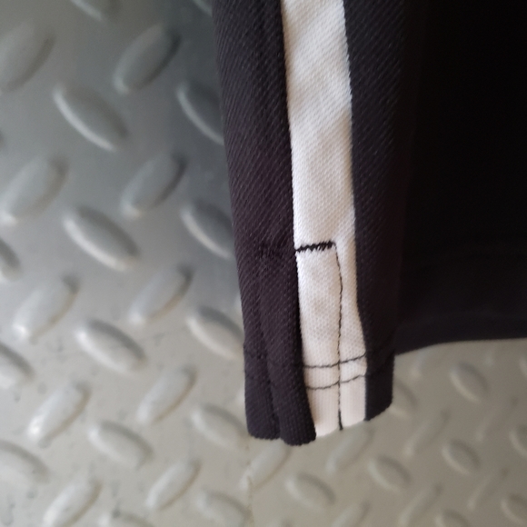 EUC Antigua Polo Shirt Size L NFL New Orleans Saints Black Short Sleeve - Picture 2 of 6